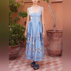 ALEMAIS Villa Romantica Midi Dress